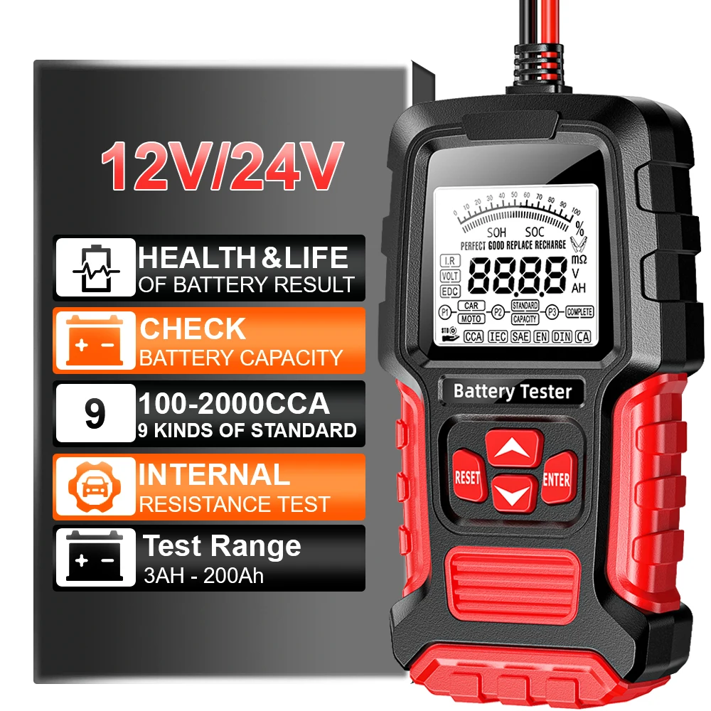 12 В 24 В ЖК-цифровой свинцово-кислотный аккумулятор, диагностический инструмент для измерения для автомобиля, грузовика, мотоцикла, внедорожника, автомобильного аккумулятора, тестер
12 В 24 В ЖК-цифровой свинцово-кислотный аккумулятор, диагностический инструмент для измерения для автомобиля, грузовика, мотоцикла, внедорожника, автомобильного аккумулятора, тестер