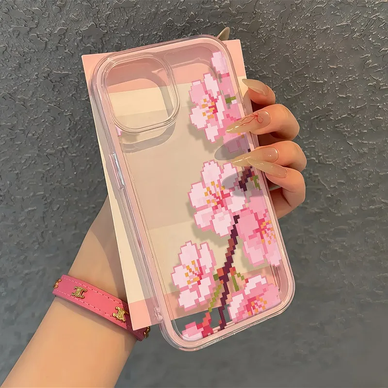 Pink Pixel Sakura Colorful 2-in-1 Soft Transparent Phone Case For iPhone 17 16 15 14 13 12 11 Pro Max 14 15 16Plus Phone case
Pink Pixel Sakura Colorful 2-in-1 Soft Transparent Phone Case For iPhone 17 16 15 14 13 12 11 Pro Max 14 15 16Plus Phone case