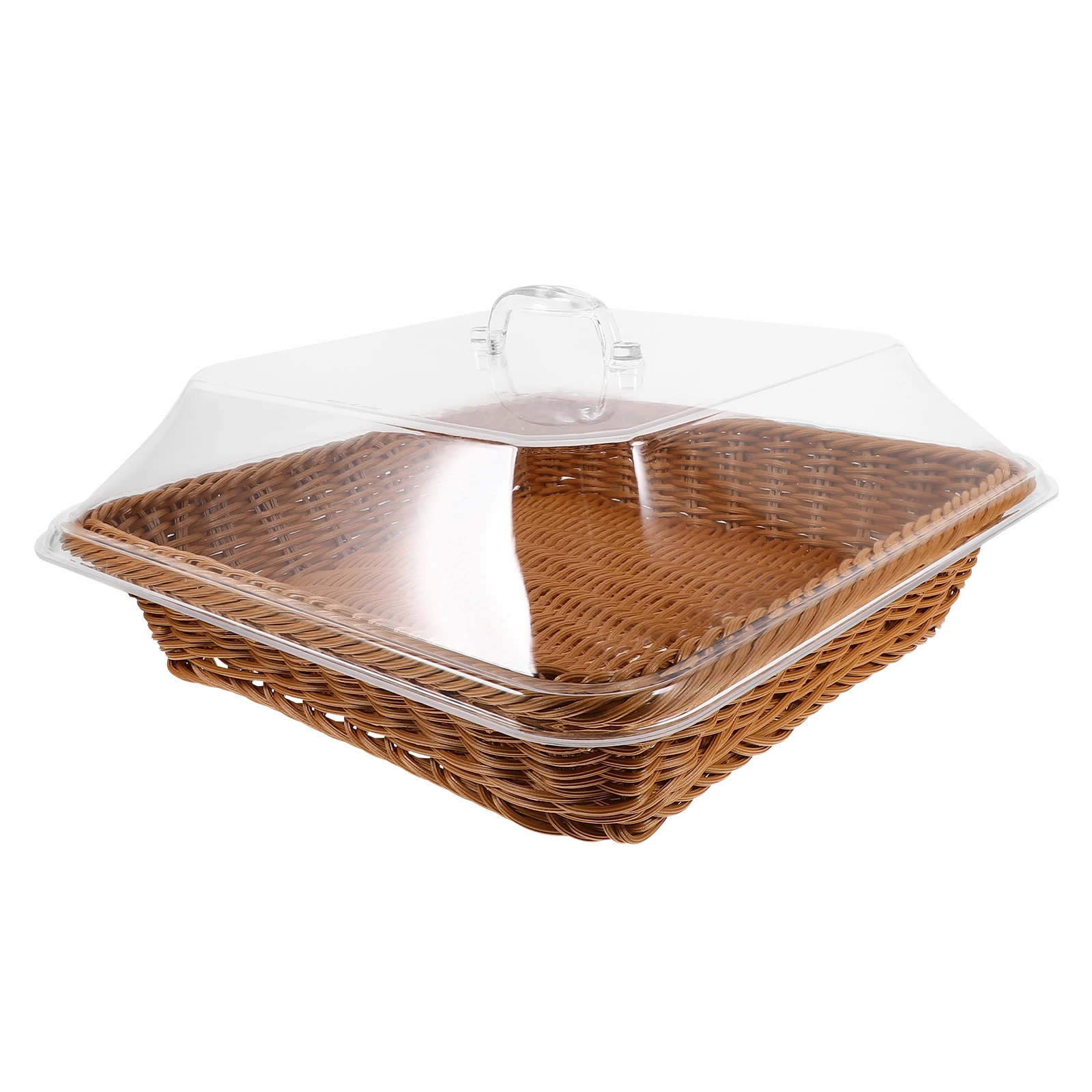 Bread Storage Basket Imitation Rattan Woven Food Serving Tray With Lid For Kitchen Fruit Vegetable Snack Organizer
Bread Storage Basket Imitation Rattan Woven Food Serving Tray With Lid For Kitchen Fruit Vegetable Snack Organizer