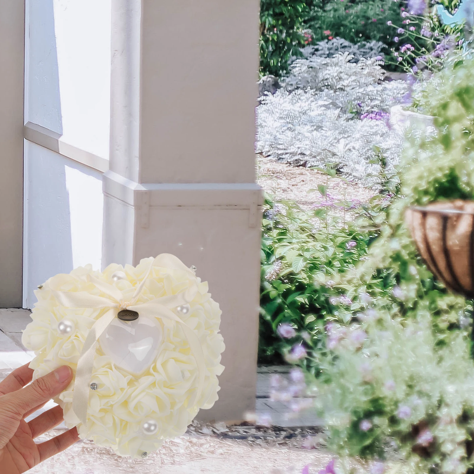 Pearl Ring Pillow Heart Shaped Wedding Decor Proposal Foam Holder Rose Bearer Elegant Engagement Romantic Bridal Accessories
Pearl Ring Pillow Heart Shaped Wedding Decor Proposal Foam Holder Rose Bearer Elegant Engagement Romantic Bridal Accessories