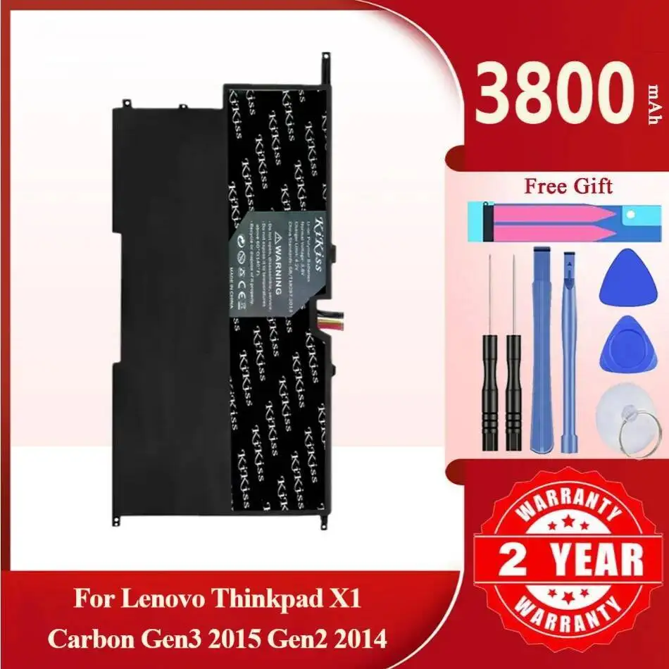 Аккумулятор Kikiss 3800 мАч 00HW003 для Lenovo Thinkpad X1 Carbon Gen3 2015 Gen2 2014 00HW002 45N1702 SB10F46440 45N1700
Аккумулятор Kikiss 3800 мАч 00HW003 для Lenovo Thinkpad X1 Carbon Gen3 2015 Gen2 2014 00HW002 45N1702 SB10F46440 45N1700