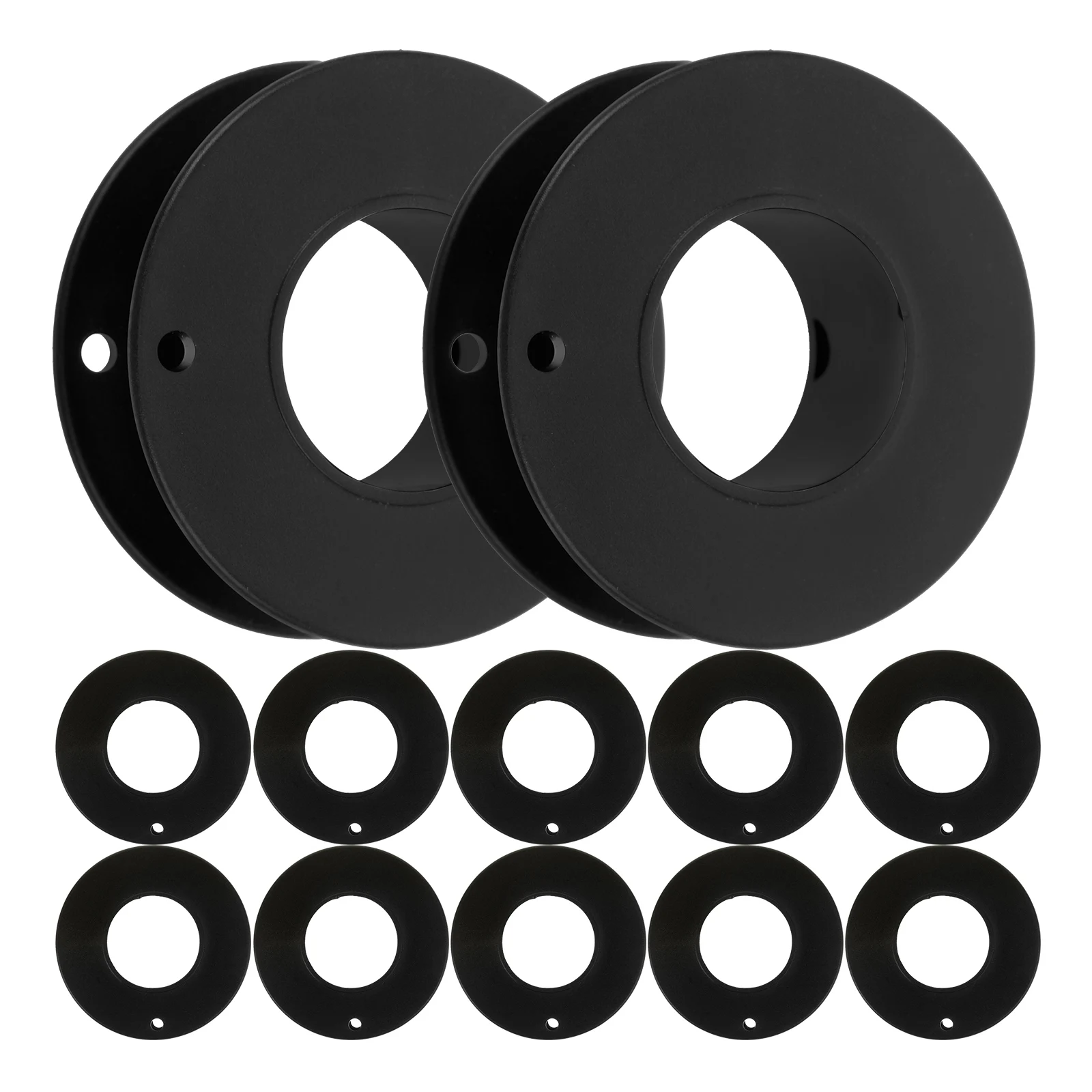 12 Pcs Black Plastic Bobbins Thread Spools for Sewing Machine Wear Resistant Clear Empty Spools Portable Compact Reel Spool
12 Pcs Black Plastic Bobbins Thread Spools for Sewing Machine Wear Resistant Clear Empty Spools Portable Compact Reel Spool