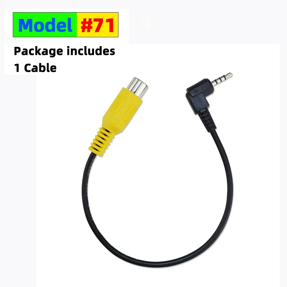 2.5mm AV In Video Cable AdapterAV Jack Male Plug To RCA Female Adapter Cable for GPS and Rear Camera Converter Cable
2.5mm AV In Video Cable AdapterAV Jack Male Plug To RCA Female Adapter Cable for GPS and Rear Camera Converter Cable