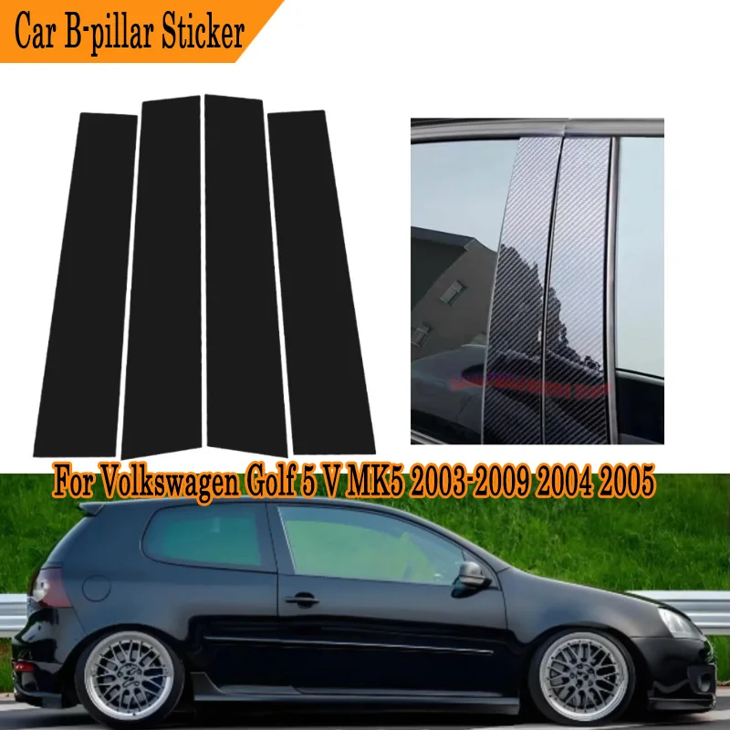 4PC For Volkswagen Golf 5 MK5 2003-2009 Glossy Black Carbon Fiber Exterior Pillar Post Protective Cover Set OE Style
4PC For Volkswagen Golf 5 MK5 2003-2009 Glossy Black Carbon Fiber Exterior Pillar Post Protective Cover Set OE Style