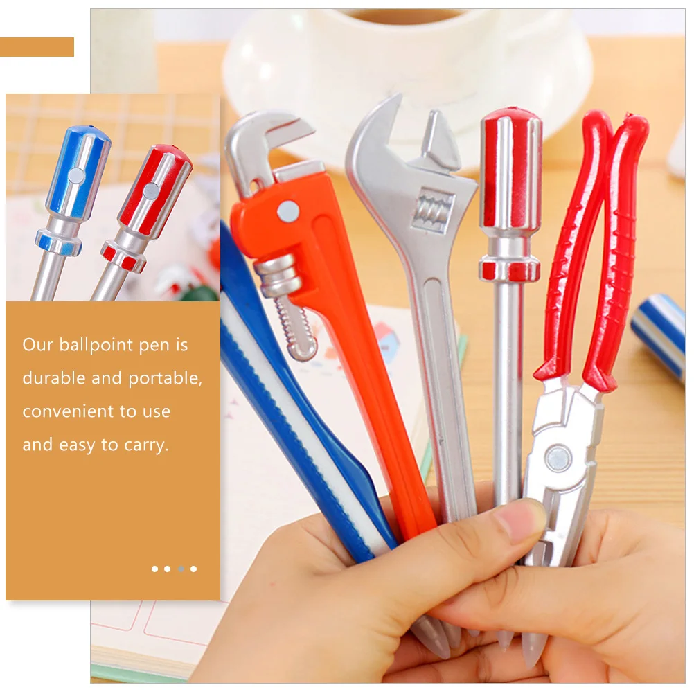 5pcs Creative Hard-Ware Tools Designed Ballpoint Pens Smooth Portable Sign Pens For Students Multipurpose Ink Pen School
5pcs Creative Hard-Ware Tools Designed Ballpoint Pens Smooth Portable Sign Pens For Students Multipurpose Ink Pen School