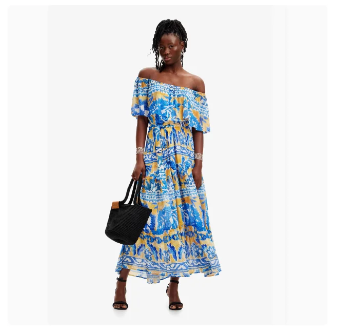 Foreign Trade Original Order Spanish Fashion New Product Embroidered Printed Elastic Multi Style High Street Dress
Foreign Trade Original Order Spanish Fashion New Product Embroidered Printed Elastic Multi Style High Street Dress