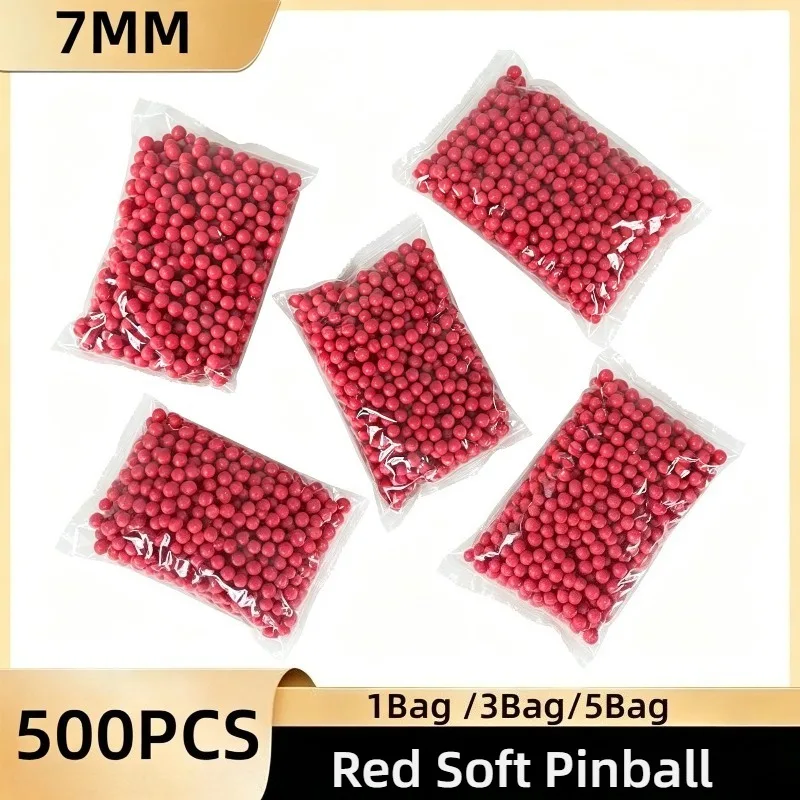 7mm Universal Soft Bullet Balls, 500Pcs Red Solid High Resilience Refill Beads For Kids Toy Gun Outdoor Game
7mm Universal Soft Bullet Balls, 500Pcs Red Solid High Resilience Refill Beads For Kids Toy Gun Outdoor Game