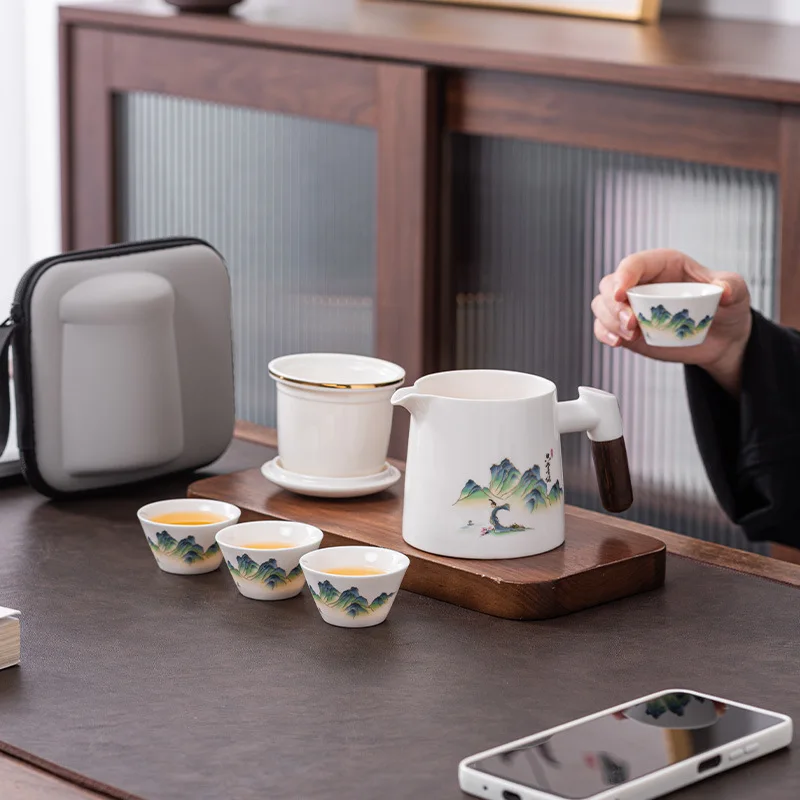 Travel Tea Set Wholesale Express Cup One Pot Four Cups China-Chic Portable Outdoor
Travel Tea Set Wholesale Express Cup One Pot Four Cups China-Chic Portable Outdoor
