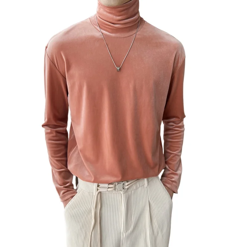2024 Autumn Tshirt Men Velvet Turtleneck Long Sleeve Loose Casual Bottom T-Shirt Man Streetwear Fashion Solid Color T Shirt
2024 Autumn Tshirt Men Velvet Turtleneck Long Sleeve Loose Casual Bottom T-Shirt Man Streetwear Fashion Solid Color T Shirt