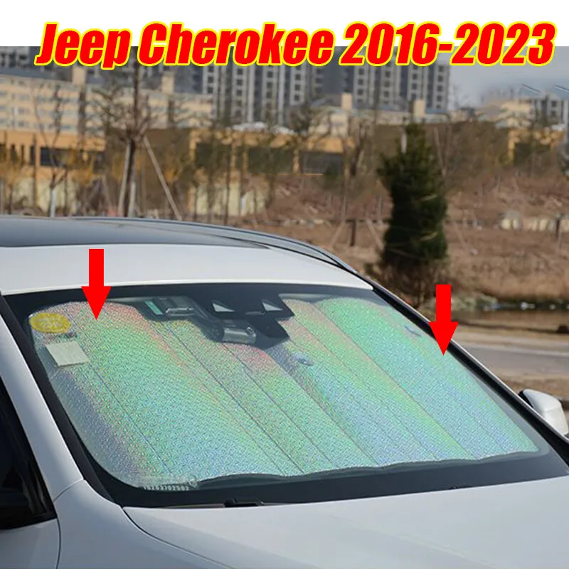 For Jeep Cherokee 2016-2023 Front Windshield Sun Shade Sunshade UV Block Cover
For Jeep Cherokee 2016-2023 Front Windshield Sun Shade Sunshade UV Block Cover