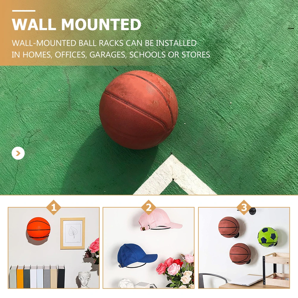1 set Wall mounted Basketball Football Storage Rack Black Durable Iron Material Easy Installation Home Mall Display St
1 set Wall mounted Basketball Football Storage Rack Black Durable Iron Material Easy Installation Home Mall Display St