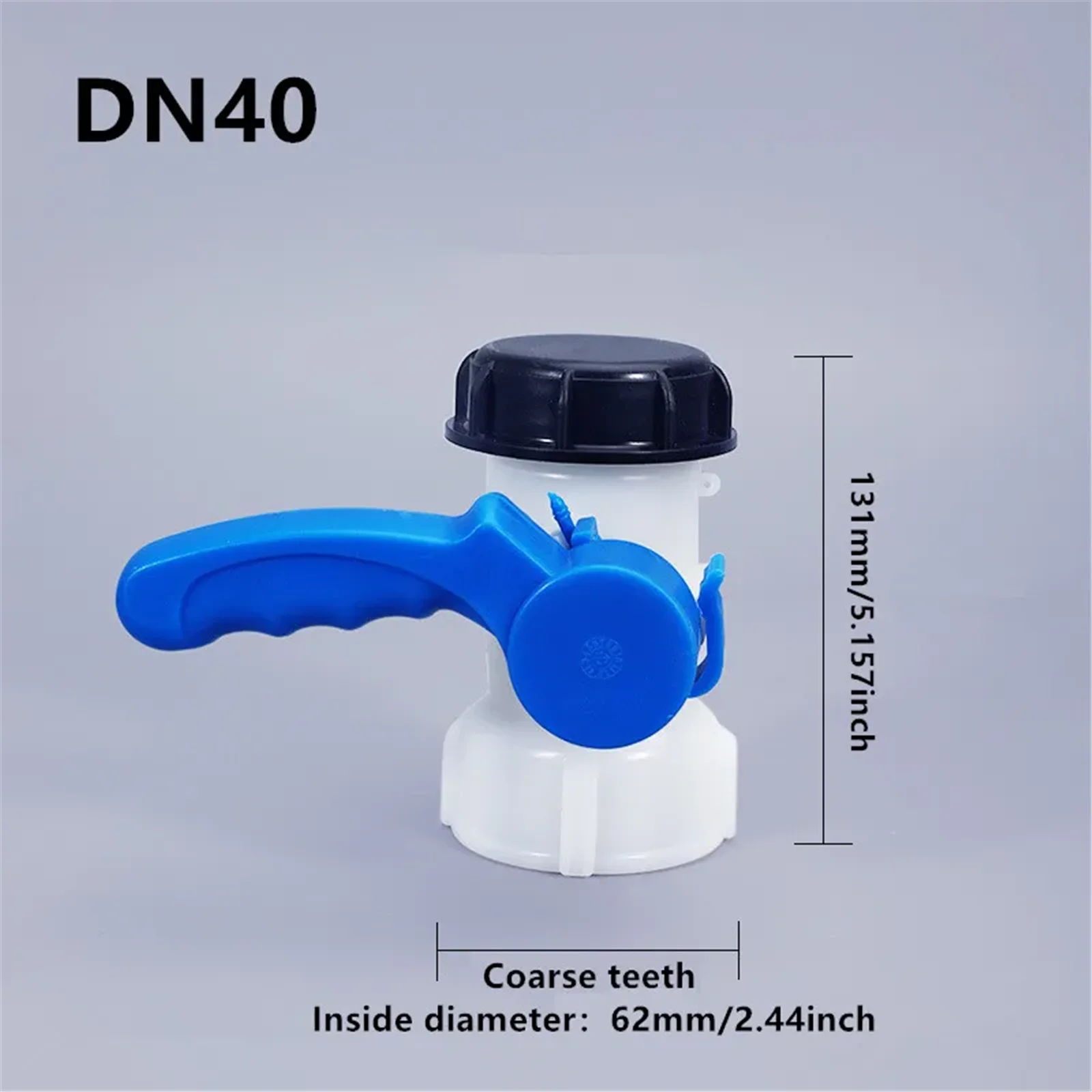 DN40 IBC Tank Tap Pipe Connector 62mm Container Flap Valve Outlet Tap Adapter Stopcock Rain Plastic Integrated Butterfly Valve
DN40 IBC Tank Tap Pipe Connector 62mm Container Flap Valve Outlet Tap Adapter Stopcock Rain Plastic Integrated Butterfly Valve