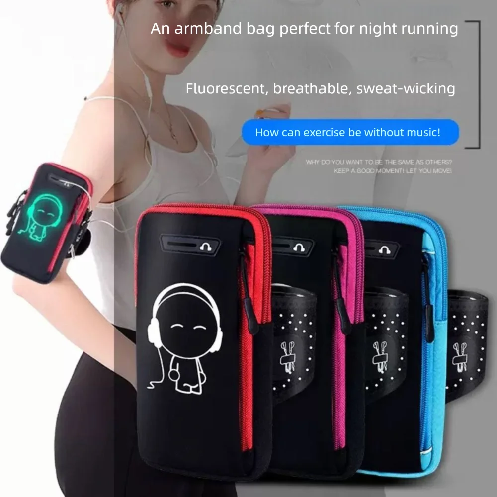 Lightweight Noctilucent Running Phone Bag Shockproof Portable Wrist Phone Bag Dustproof Fall Prevention Armband Pouch
Lightweight Noctilucent Running Phone Bag Shockproof Portable Wrist Phone Bag Dustproof Fall Prevention Armband Pouch
