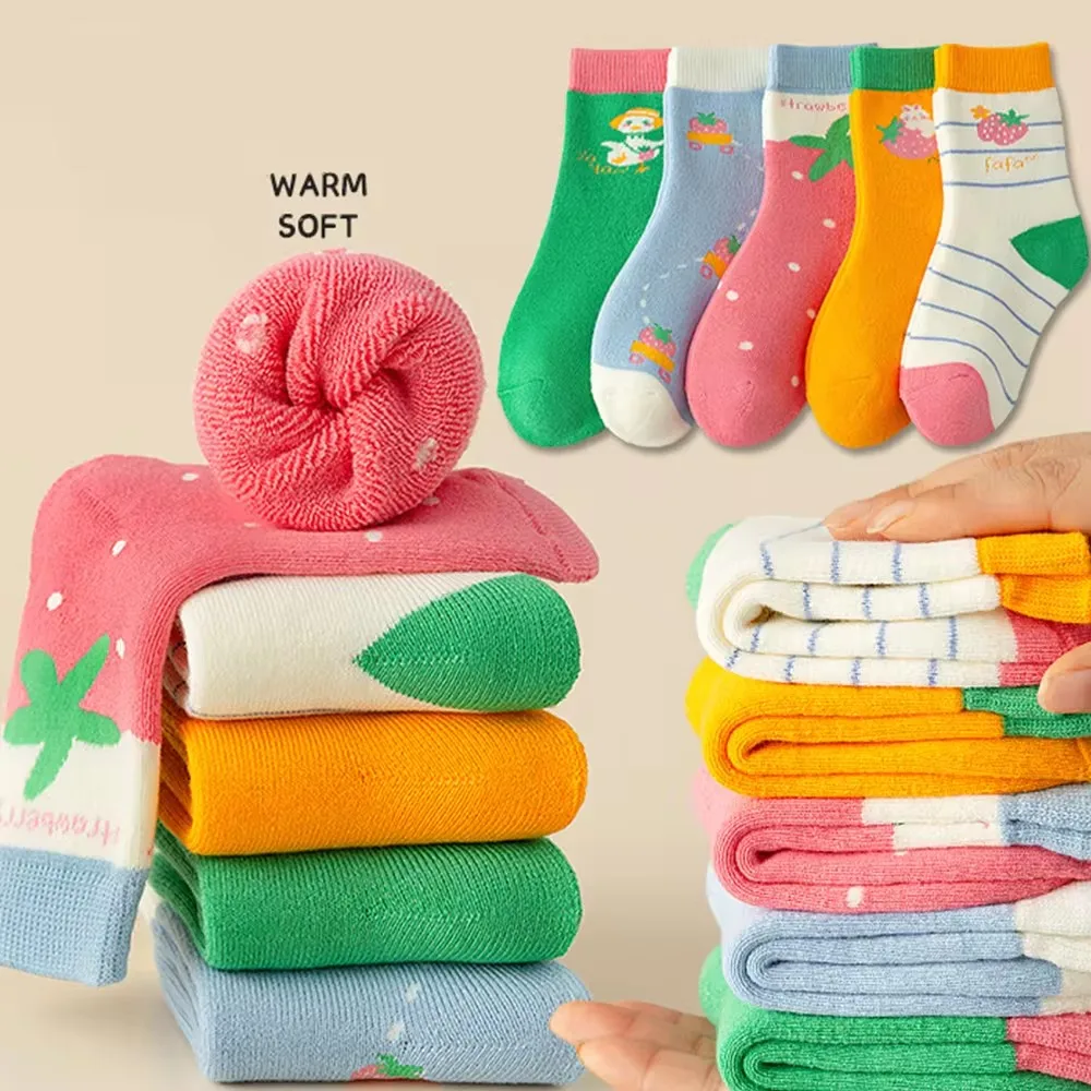 Girls Socks Winter Socks 5 Pairs Cartoon Pattern Thick Cotton Socks Children Warm Winter Socks
Girls Socks Winter Socks 5 Pairs Cartoon Pattern Thick Cotton Socks Children Warm Winter Socks
