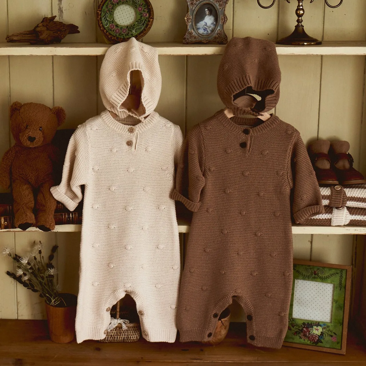 UNITIM Newborn Girls Rompers Solid Color Polka Dots Toddler Boys Bodysuits Spring Round Neck Knitting Kids Baby Boys Jumpsuits
UNITIM Newborn Girls Rompers Solid Color Polka Dots Toddler Boys Bodysuits Spring Round Neck Knitting Kids Baby Boys Jumpsuits