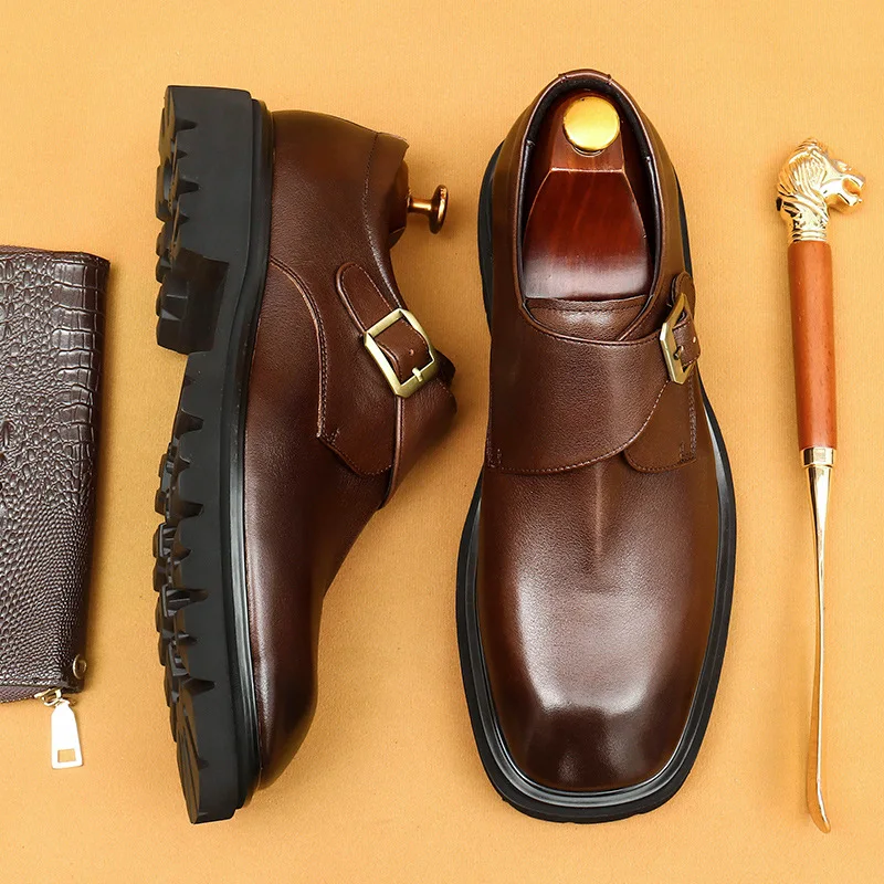 Vintage Platform Mens Dress Shoes 4 Cm Height Luxury Genuine Leather 2024 New British Trend Designer Handmade Social Shoes Man
Vintage Platform Mens Dress Shoes 4 Cm Height Luxury Genuine Leather 2024 New British Trend Designer Handmade Social Shoes Man