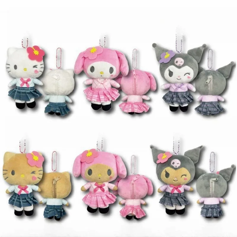 New Sanrios Cherry Blossom Black Leather Series My Melody Plaid Uniform Kuromi Plush Doll Pendant Keychain Headphone Storage Bag
New Sanrios Cherry Blossom Black Leather Series My Melody Plaid Uniform Kuromi Plush Doll Pendant Keychain Headphone Storage Bag