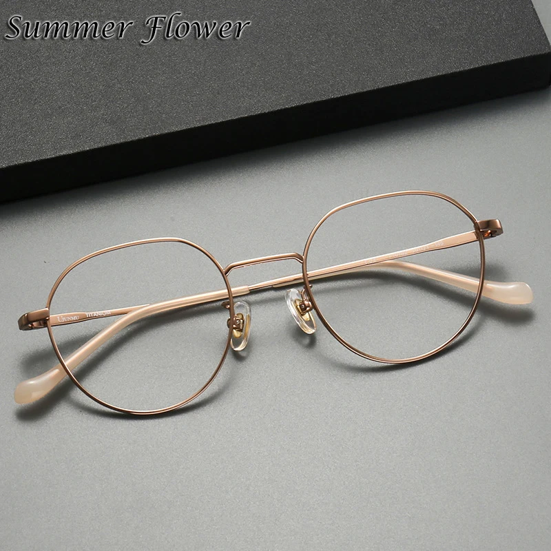 Pure Titanium Glasses Women Super Quality Men Eyeglasses Retro Round Optical Glasses Frame Prescription Myopia Reading Spectacle
Pure Titanium Glasses Women Super Quality Men Eyeglasses Retro Round Optical Glasses Frame Prescription Myopia Reading Spectacle