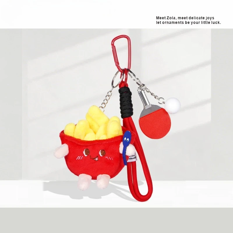 Creative Personalized French Fries Table Tennis Plush Doll Pendant Keychain Bag Pendant
Creative Personalized French Fries Table Tennis Plush Doll Pendant Keychain Bag Pendant