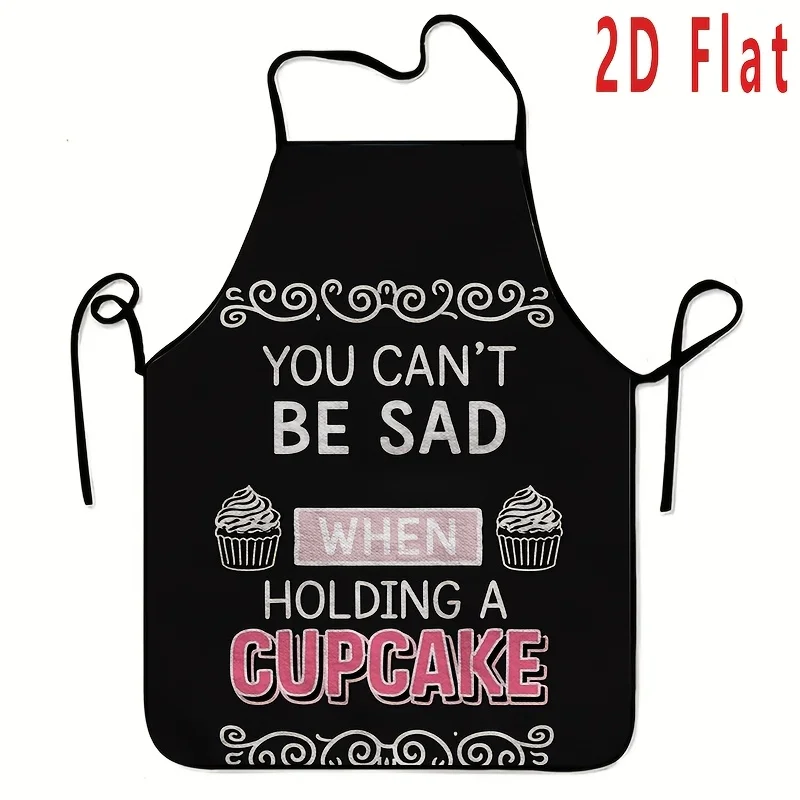 1-Piece Cupcake Apron with Cupcake and Sugar Bead Print - Washable Reusable Apron for Cooking, Baking, BBQ, Gardening, Painting - Kitchen Apron, Bake Themed Household Gift, 2D Flat
1-Piece Cupcake Apron with Cupcake and Sugar Bead Print - Washable Reusable Apron for Cooking, Baking, BBQ, Gardening, Painting - Kitchen Apron, Bake Themed Household Gift, 2D Flat