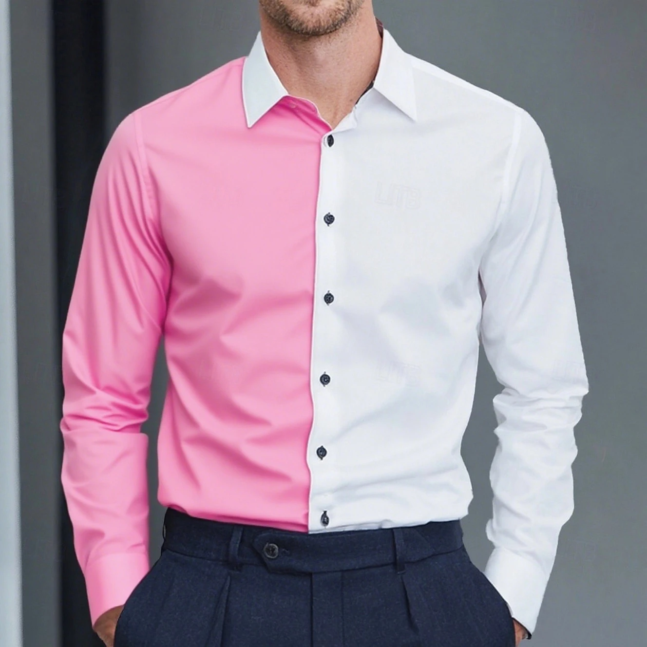 Двухцветный узор, 3D принт, прокрутка, мужская рубашка с длинным рукавом, модная мужская одежда, осенние новые винтажные топы для отдыха на открытом воздухе
Двухцветный узор, 3D принт, прокрутка, мужская рубашка с длинным рукавом, модная мужская одежда, осенние новые винтажные топы для отдыха на открытом воздухе