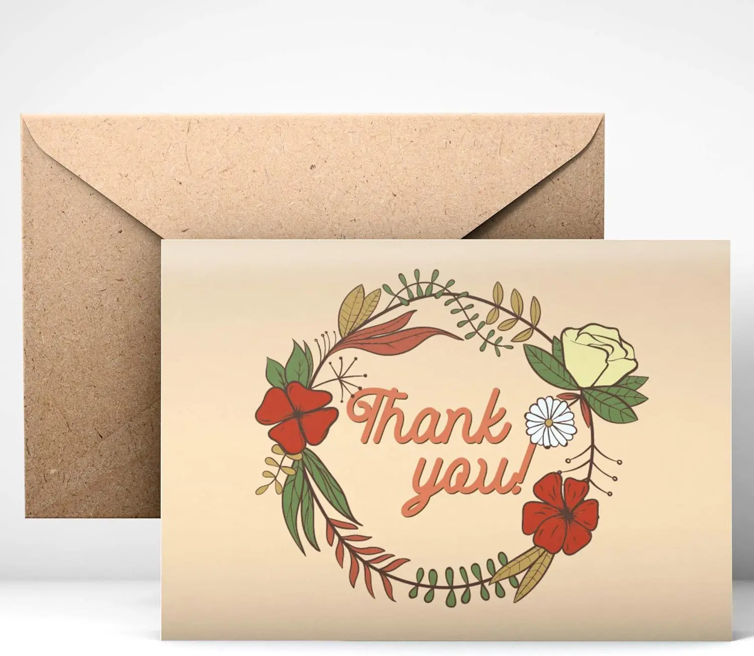 Thank You Cards (24pcs), Includes Blank Cards & Envelopes with Stickers, 4 x 6, Boho design
Thank You Cards (24pcs), Includes Blank Cards & Envelopes with Stickers, 4 x 6, Boho design