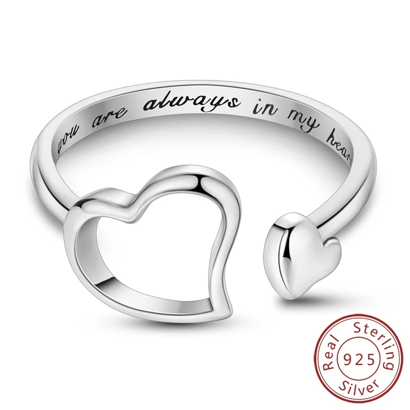 Original 925 Sterling Silver Minimalist Heart Finger Rings for Women Wedding Engagement Statement Fashion Jewelry
Original 925 Sterling Silver Minimalist Heart Finger Rings for Women Wedding Engagement Statement Fashion Jewelry