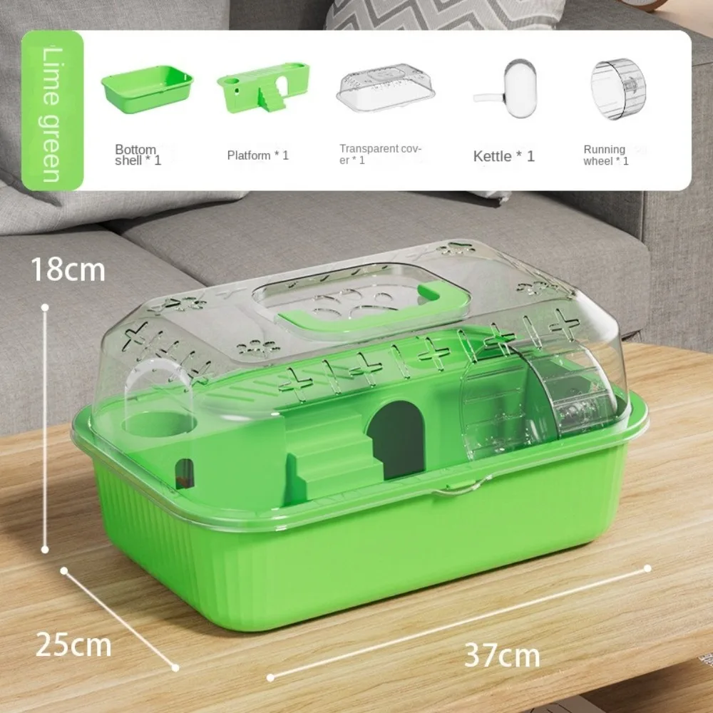 Portable Openable Top Hamster Cage Ventilation with Handle Hamster Habitat House Transparent Small Animals Cages for Bunny Mice
Portable Openable Top Hamster Cage Ventilation with Handle Hamster Habitat House Transparent Small Animals Cages for Bunny Mice