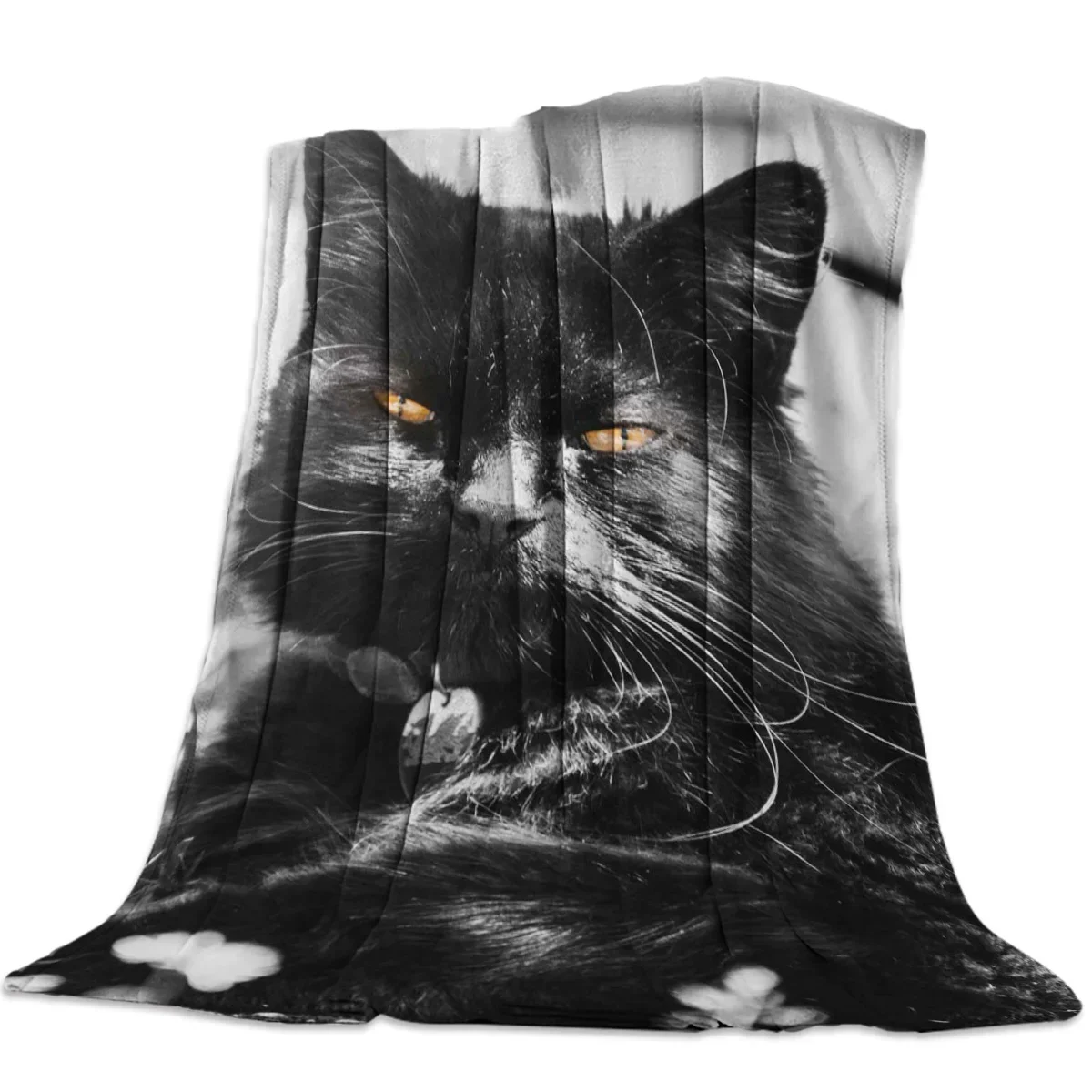 Black Cat With Hair Mystery Flannel Blanket for Bed Sofa Portable Soft Fleece Throw Blanket Funny Plush Bedspreads Queen Size
Black Cat With Hair Mystery Flannel Blanket for Bed Sofa Portable Soft Fleece Throw Blanket Funny Plush Bedspreads Queen Size