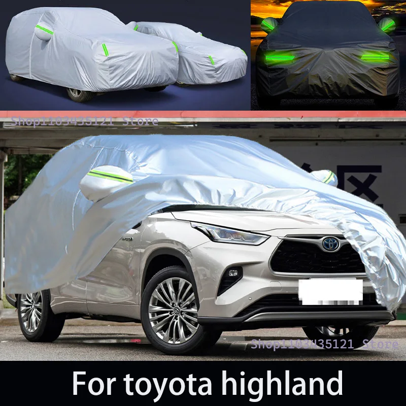 For toyota highlannd Outdoor Protection Full Car Covers Snow Cover Sunshade Waterproof Dustproof Exterior Car accessories
For toyota highlannd Outdoor Protection Full Car Covers Snow Cover Sunshade Waterproof Dustproof Exterior Car accessories