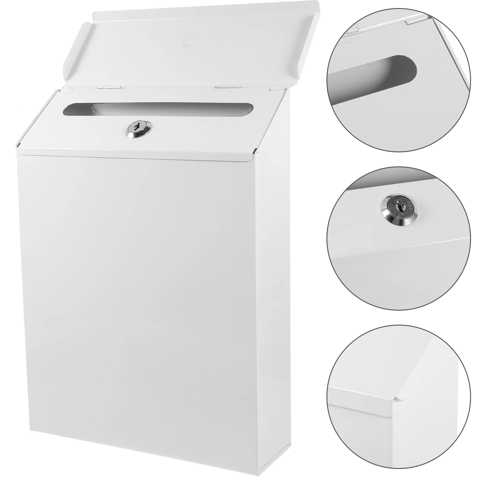 Vintage Decor Creative Mailbox Metal High Capacity Home Outdoor Wall Household Mount Iron White
Vintage Decor Creative Mailbox Metal High Capacity Home Outdoor Wall Household Mount Iron White