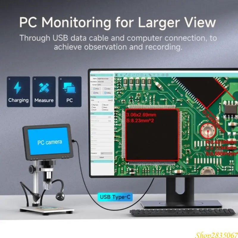 7Inch Digital Microscope Offering 1200X Zooming and Builts In LED Light for Clear Viewing in Low Light Conditions 831F
7Inch Digital Microscope Offering 1200X Zooming and Builts In LED Light for Clear Viewing in Low Light Conditions 831F