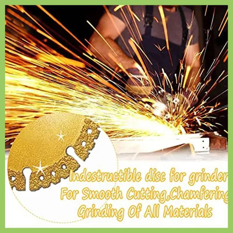 ABJT-5Pcs Indestructible Disc For Grinder Indestructible Disc 2.0 For Smoothly Cutting,Chamfering Gold
ABJT-5Pcs Indestructible Disc For Grinder Indestructible Disc 2.0 For Smoothly Cutting,Chamfering Gold