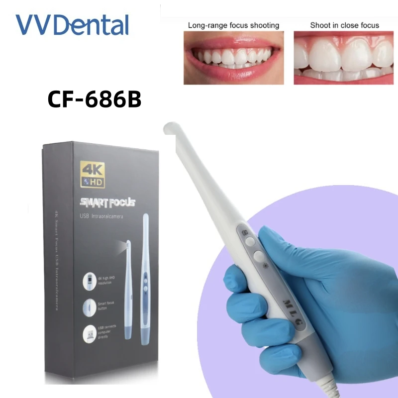 VV Dental Intraoral Camera 4K Mega pixels 8 LED Lights Waterproof Teeth Camera Oral Examination Camera Dentistry
VV Dental Intraoral Camera 4K Mega pixels 8 LED Lights Waterproof Teeth Camera Oral Examination Camera Dentistry