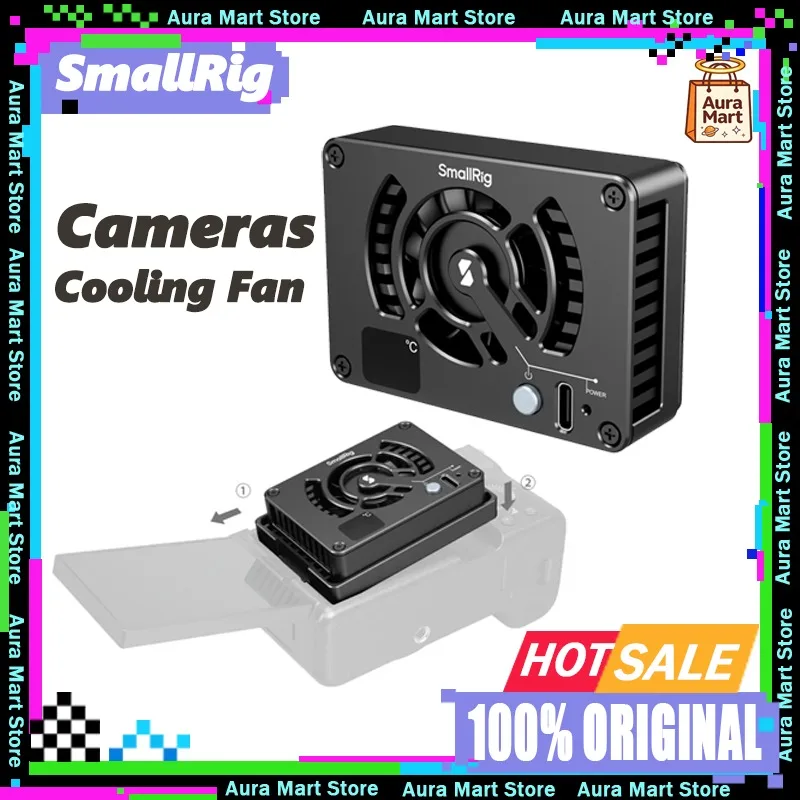 SmallRig Camera Cooling Fan Rapid Cooling System Intelligent Temperature Control Temperature for Sony/Canon/FUJI Snap-On Install
SmallRig Camera Cooling Fan Rapid Cooling System Intelligent Temperature Control Temperature for Sony/Canon/FUJI Snap-On Install