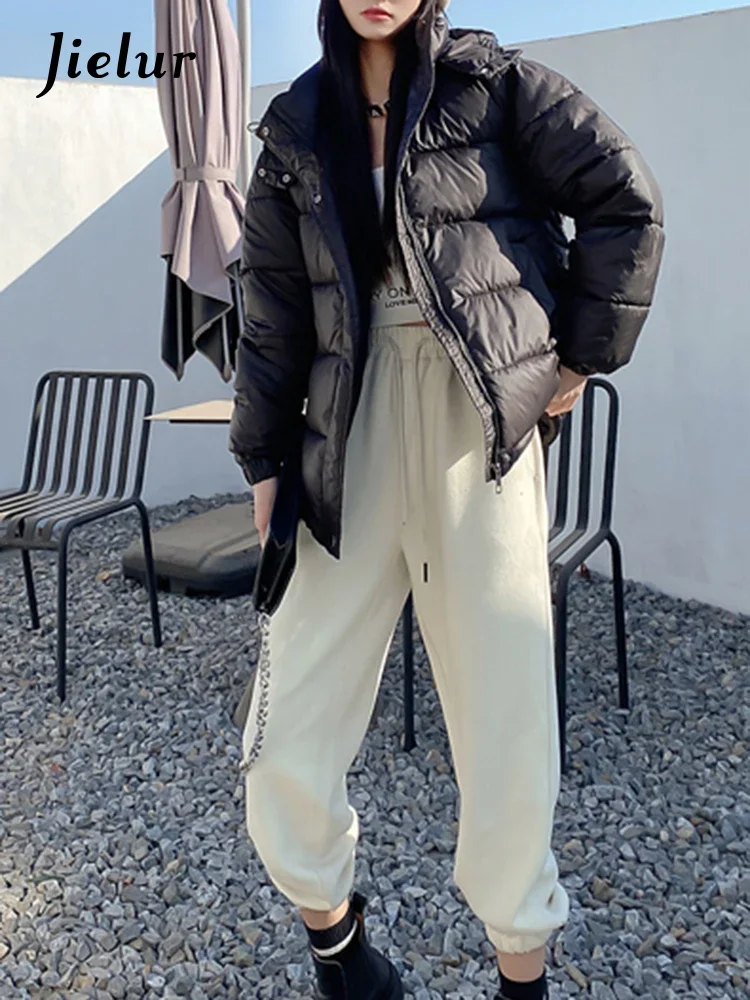 Black Ins Fashion Loose Warm Solid Color Hooded Women Parkas Winter Basic Simple Casual Thick Chic Pockets Female Parkas
Black Ins Fashion Loose Warm Solid Color Hooded Women Parkas Winter Basic Simple Casual Thick Chic Pockets Female Parkas