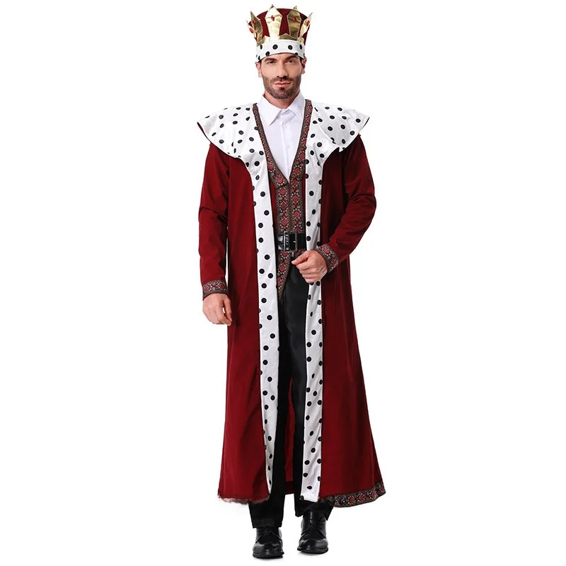 Medieval King Costume Robe Halloween Performance Outfit Royal Vintage Design Stage Show Clothing Ladies Ethnic Fashion
Medieval King Costume Robe Halloween Performance Outfit Royal Vintage Design Stage Show Clothing Ladies Ethnic Fashion