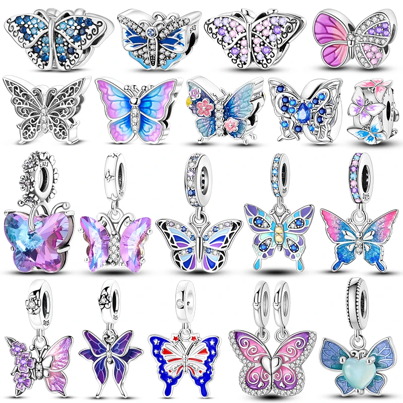 Hot Sale 925 Silver Charms Beads Butterfly Series Fits Original Bracelets Necklace For Women Luxury DIY Jewelry Making Fine Gift
Hot Sale 925 Silver Charms Beads Butterfly Series Fits Original Bracelets Necklace For Women Luxury DIY Jewelry Making Fine Gift