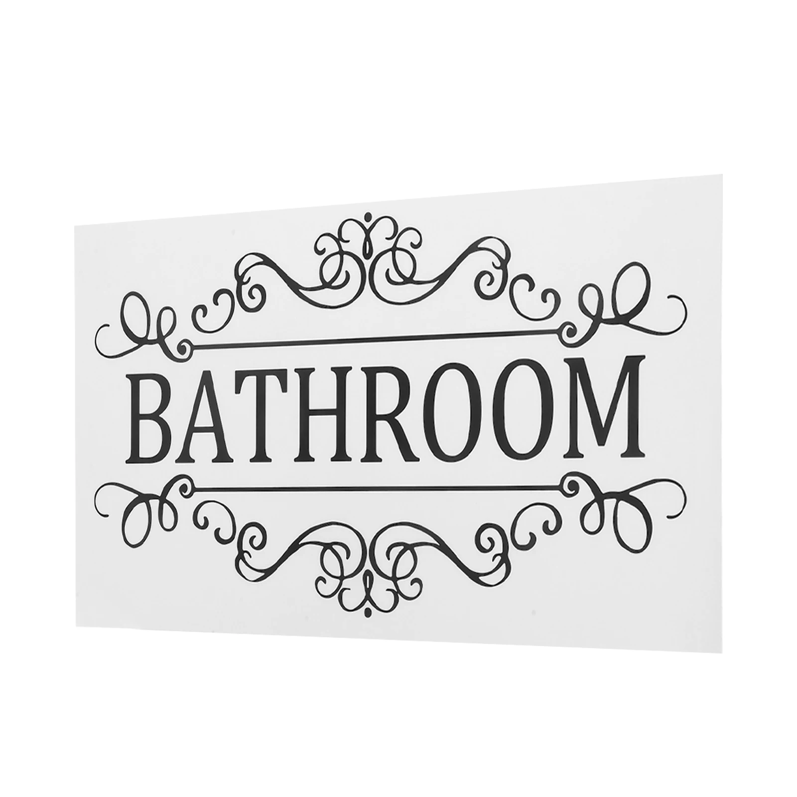 Bathroom Decorative Stickers Removable Waterproof Toilet Door Sign Black Color Easy Clean Bath Signs Restroom
Bathroom Decorative Stickers Removable Waterproof Toilet Door Sign Black Color Easy Clean Bath Signs Restroom