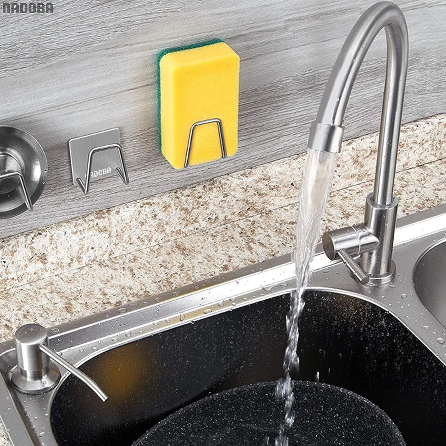 2pcs Stainless Steel Sponge Storage Rack, Kitchen Storage Rack, Wall-Mounted Draining Rack, Sponge Storage Hook, Multi-Functional Hook, Durable And Space-Saving Design
2pcs Stainless Steel Sponge Storage Rack, Kitchen Storage Rack, Wall-Mounted Draining Rack, Sponge Storage Hook, Multi-Functional Hook, Durable And Space-Saving Design