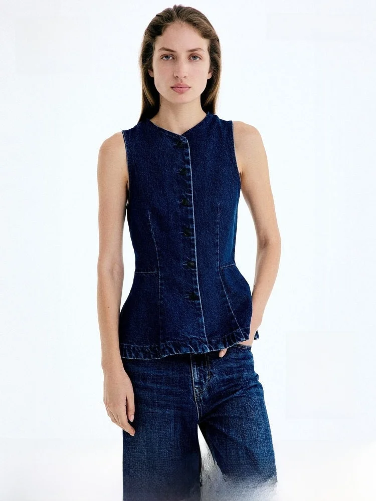 H&M Women's Cotton Vest 1319360 Simple Style Skirt Shape Hemline Outerwear Pure Cotton Spring Season Regular Length
H&M Women's Cotton Vest 1319360 Simple Style Skirt Shape Hemline Outerwear Pure Cotton Spring Season Regular Length