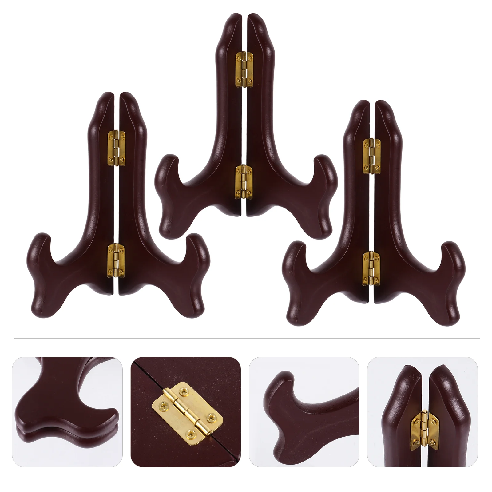 3 Pcs Wooden Disc Stand Desktop Bookshelf Display Dinner Plate Holder Folding Tripod Artwork Easel Rack Tableware Storage
3 Pcs Wooden Disc Stand Desktop Bookshelf Display Dinner Plate Holder Folding Tripod Artwork Easel Rack Tableware Storage