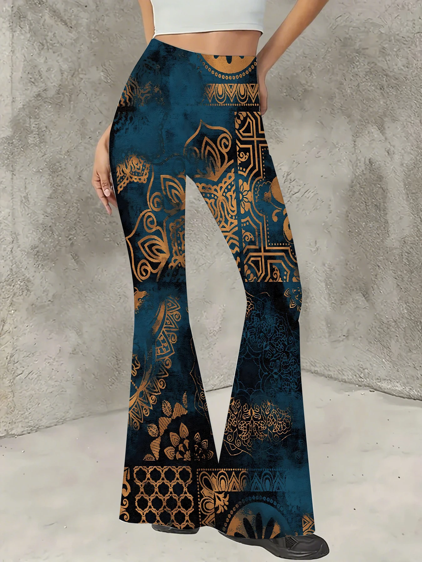 Women's Floral Print Flare Pants Elegant Stretchy Bell Bottom Trousers Summer
Women's Floral Print Flare Pants Elegant Stretchy Bell Bottom Trousers Summer