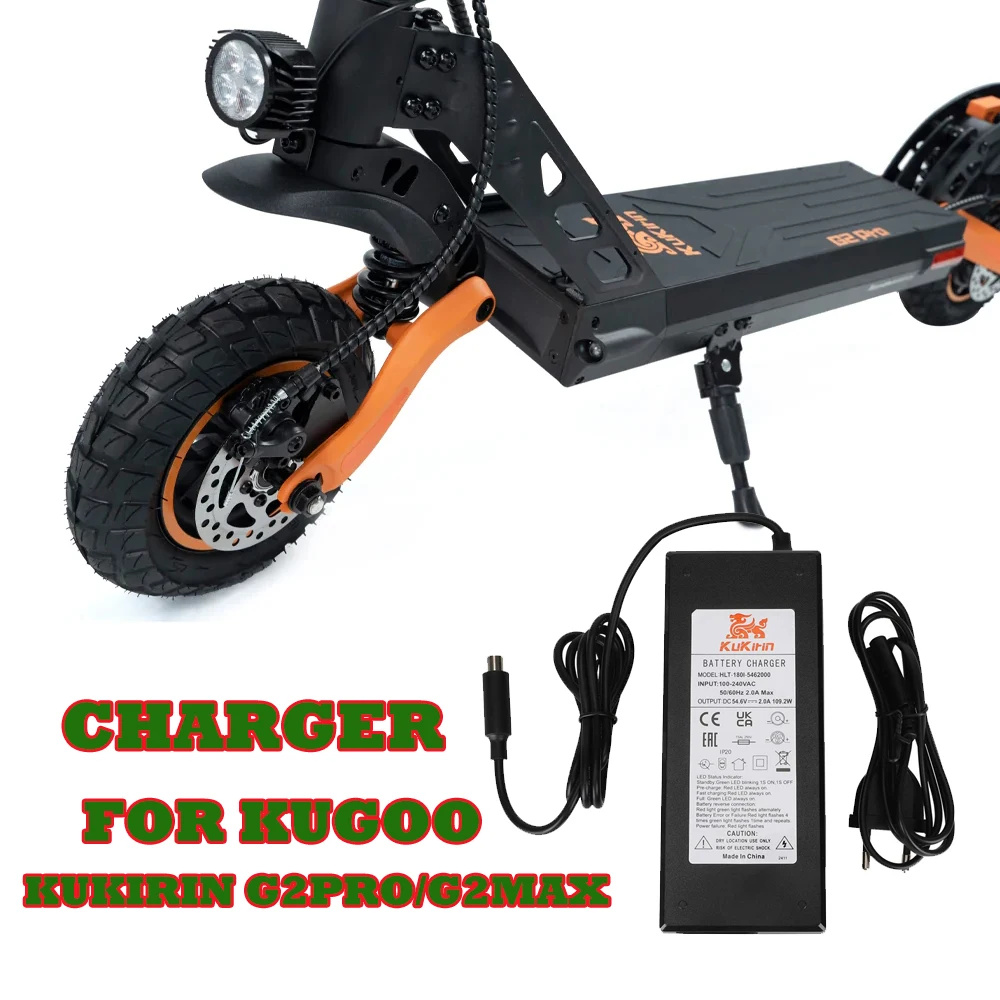For Kugoo Kukirin G2Pro/G2Max Electric Scooter Original 54.6V 2A Xiaomi head charger(European standard) with certification
For Kugoo Kukirin G2Pro/G2Max Electric Scooter Original 54.6V 2A Xiaomi head charger(European standard) with certification