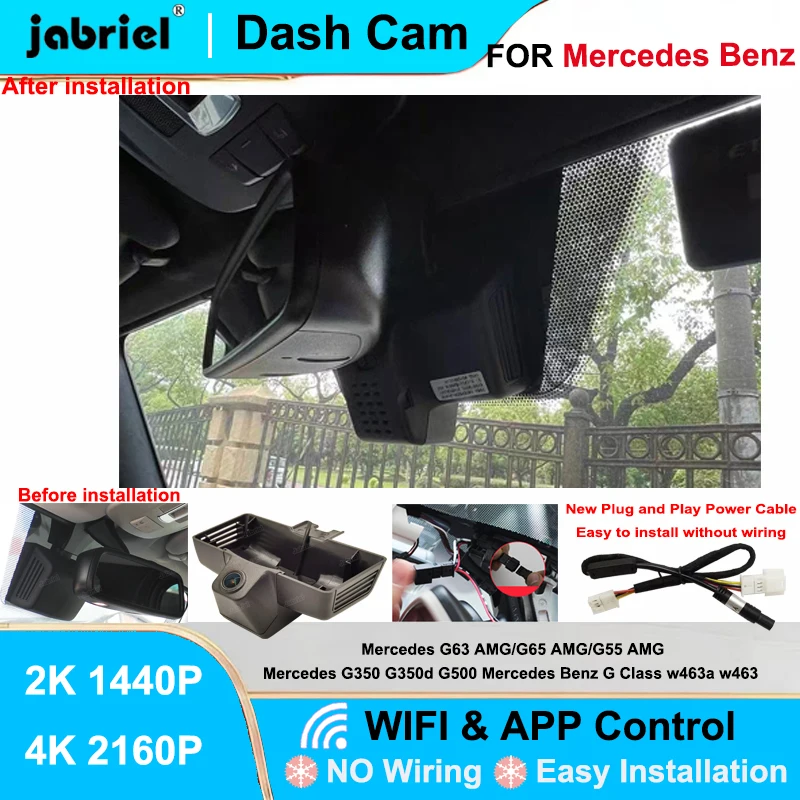 Jabriel for Mercedes Benz G Class w463 w463a for Mercedes Benz G500 G350 G350d G55 G63 G65 2007 2018 Dash Cam 2K 4K Wifi Car DVR
Jabriel for Mercedes Benz G Class w463 w463a for Mercedes Benz G500 G350 G350d G55 G63 G65 2007 2018 Dash Cam 2K 4K Wifi Car DVR