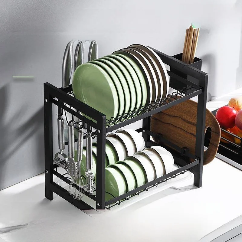 Large Capacity Double Layer Kitchen Storage Rack Drain Rack Knife Board Chopsticks Holder Multifunctional Kitchen Organizer
Large Capacity Double Layer Kitchen Storage Rack Drain Rack Knife Board Chopsticks Holder Multifunctional Kitchen Organizer