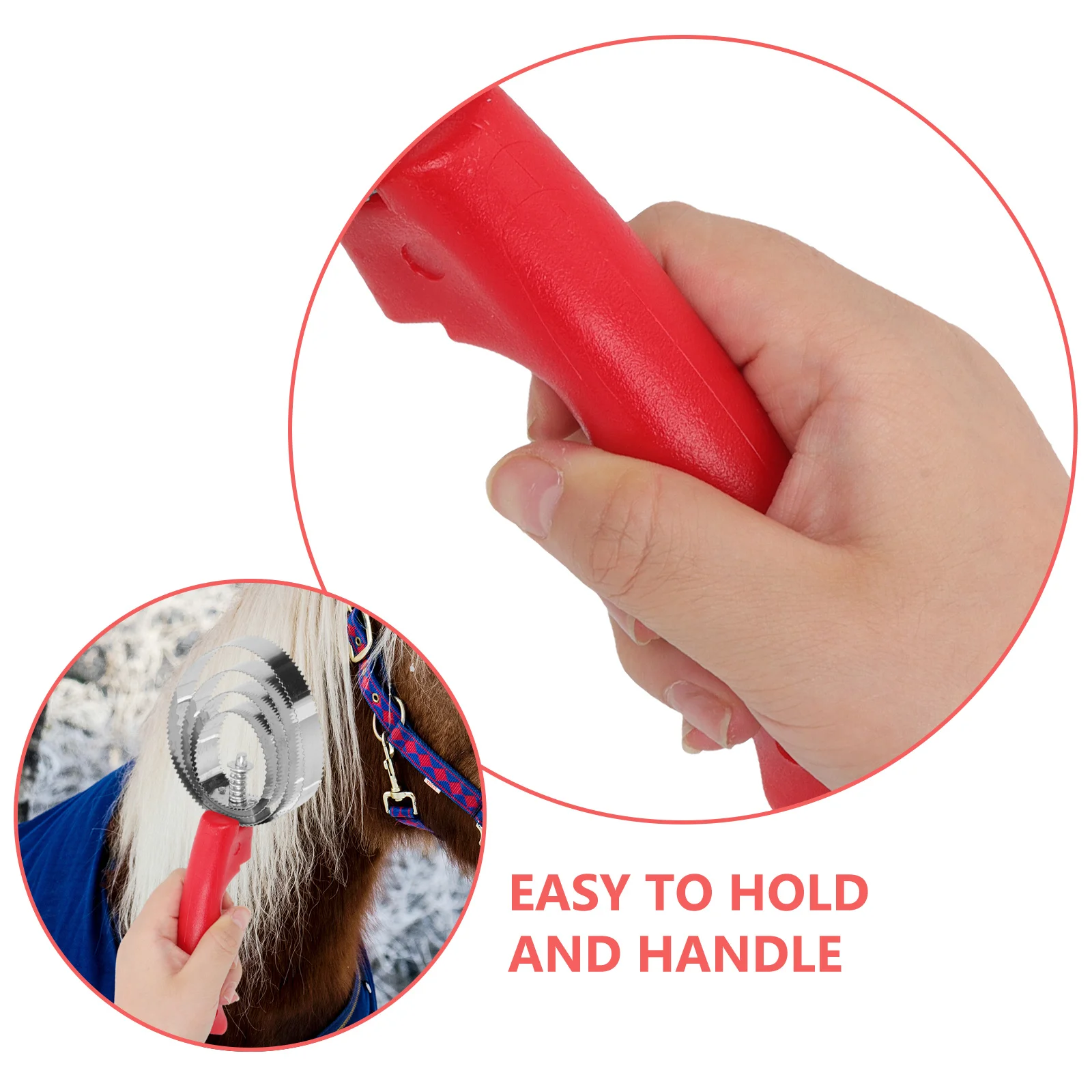 2Pcs Horse Grooming Brush Stainless Steel Hair Removal Comb Sturdy Plastic Handle for Comfortable Use on Horses Cattle Farm
2Pcs Horse Grooming Brush Stainless Steel Hair Removal Comb Sturdy Plastic Handle for Comfortable Use on Horses Cattle Farm