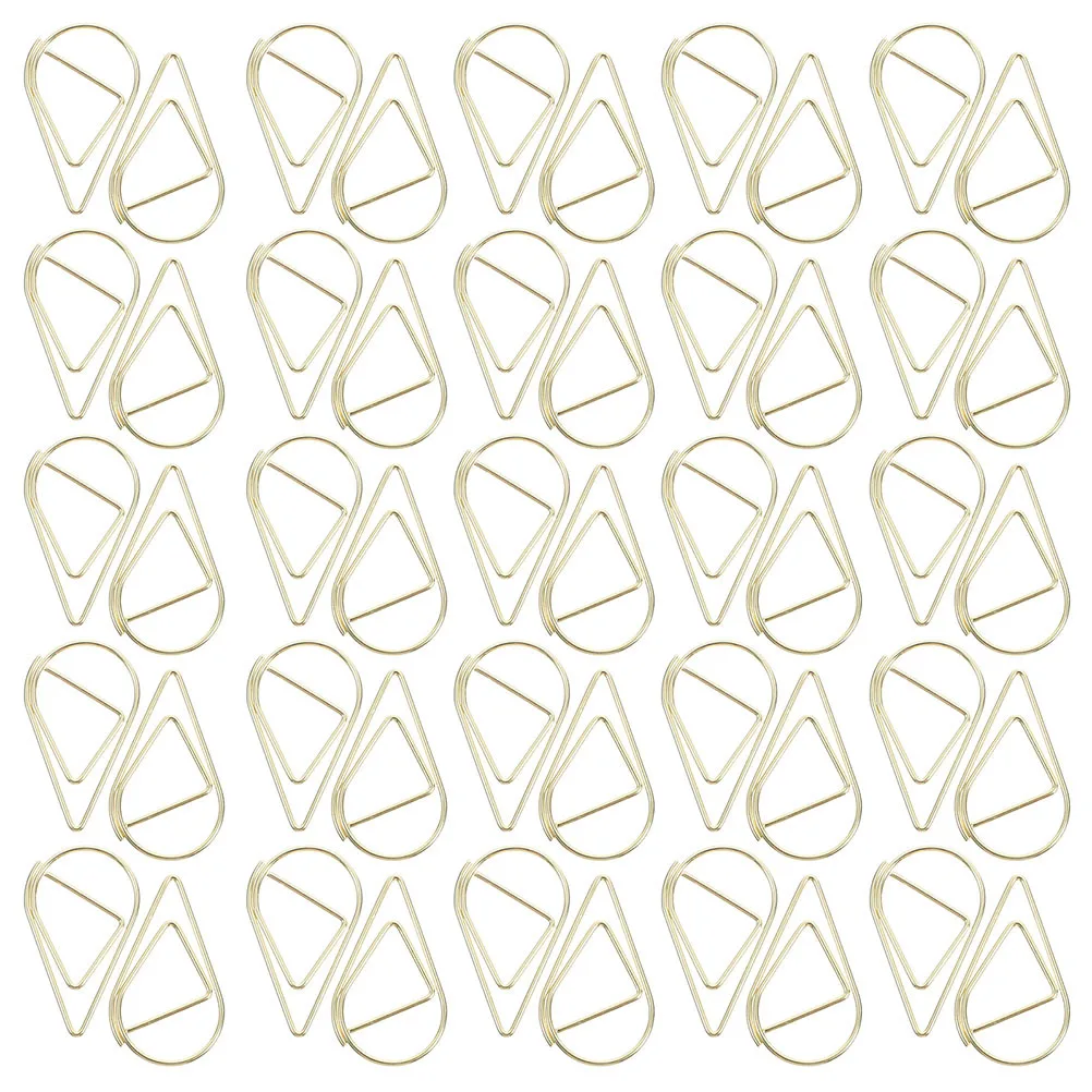 200Pcs Teardrop Metal Paper Clips Gold Smooth Finish Creative Design for Organizing Documents Notes Photos Metal Clips for Paper
200Pcs Teardrop Metal Paper Clips Gold Smooth Finish Creative Design for Organizing Documents Notes Photos Metal Clips for Paper