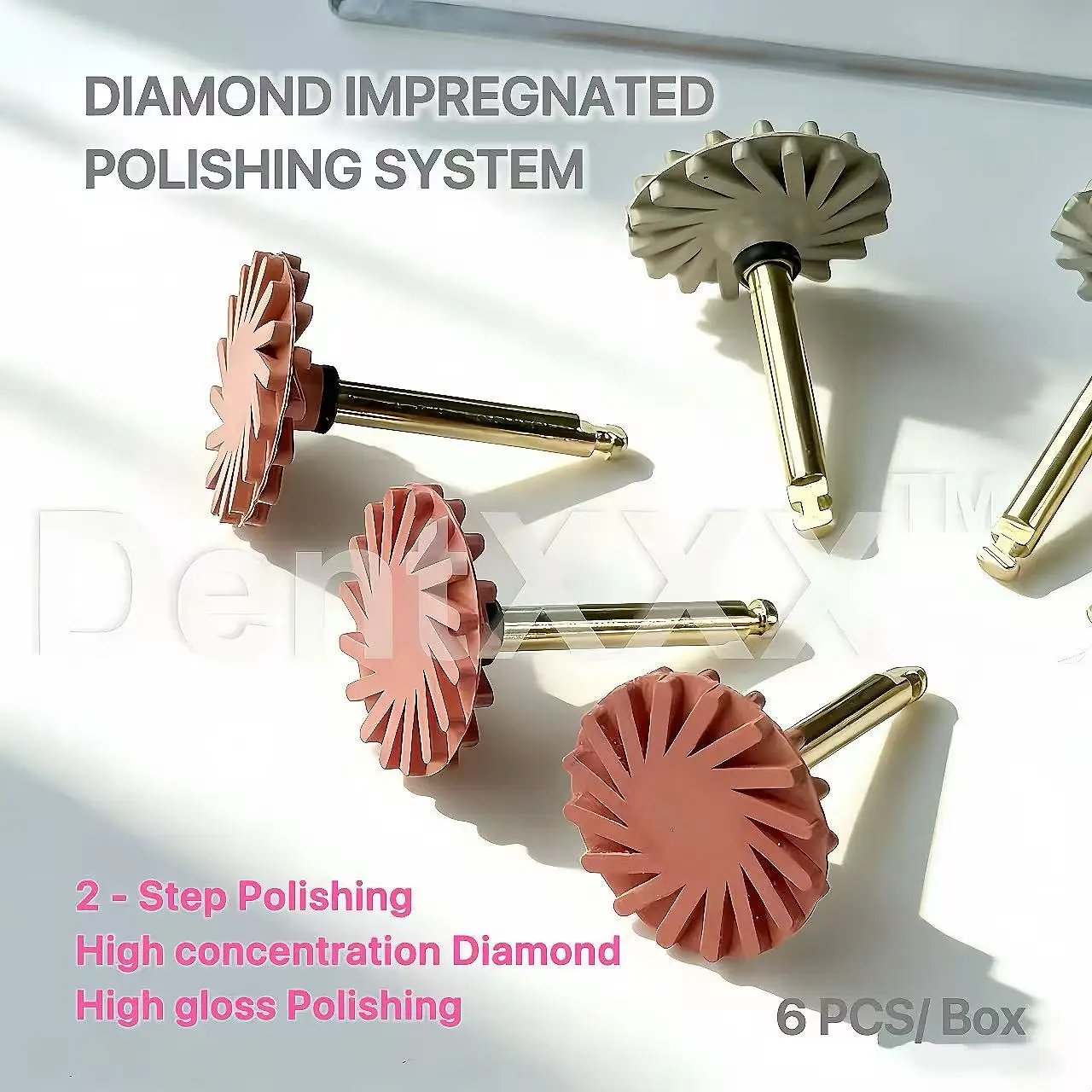 BUY 5 GET 2 FREE 2-Step Diamond Polishing Heads High Concentration Diamond Flexible Buffing Disc for Mirror Gloss
BUY 5 GET 2 FREE 2-Step Diamond Polishing Heads High Concentration Diamond Flexible Buffing Disc for Mirror Gloss