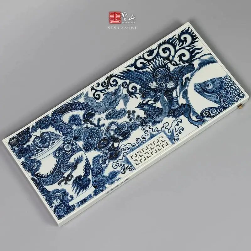 Chen Tong's Works Shengshan Antique Yuanqiang Original Dragon Phoenixhui Ceramic Wet And Dry Table Tea Tray
Chen Tong's Works Shengshan Antique Yuanqiang Original Dragon Phoenixhui Ceramic Wet And Dry Table Tea Tray